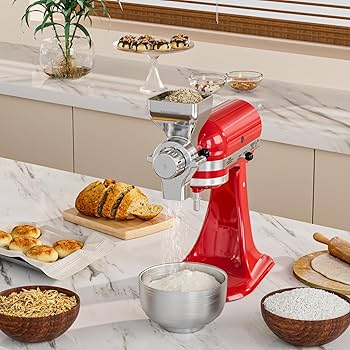 KitchenAid グレインミル 本体 Amazon.com: Metal Grain Mill Attachment Fit for KitchenAid
